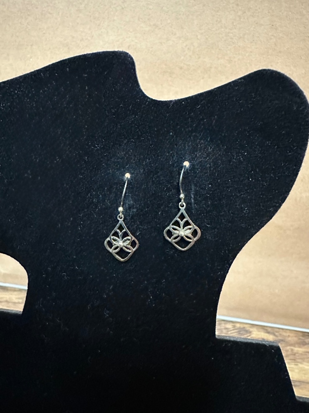 Soft Gold-tone Butterfly Drop Earrings